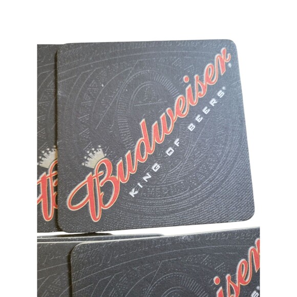 Vintage Cardboard Bar Coasters Budweiser Lot Of 27 Double Sided - Picture 2 of 10